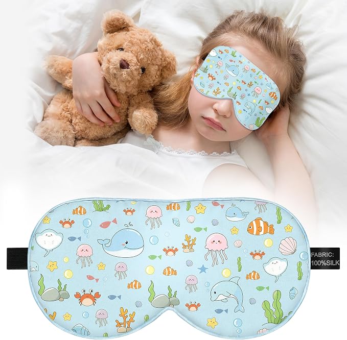 Kids Sleep Mask Eye Cover: 100% Real Natural Pure Silk Eye Mask by Unknown