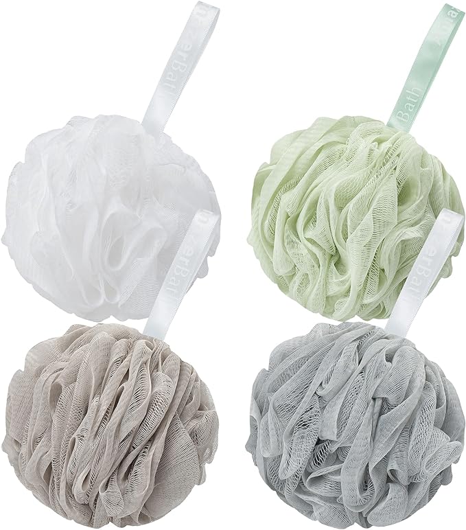 AmazerBath Loofah Sponge 75g/Piece, Exfoliating Bath Sponge Body Scrubber by AmazerBath