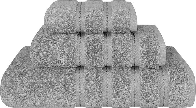 American Soft Linen Premium 3 Piece Towel Set, 1 Bath Towel 1 Hand Towel 1 by AmericanSoftLinen