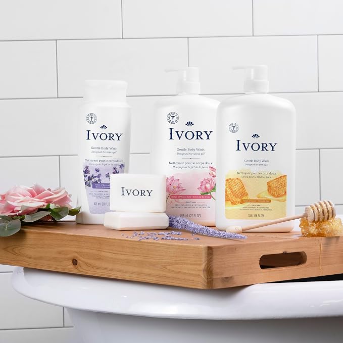 Ivory Body Wash + Gentle Bath Bar Soap Bundle Designed - Image 6