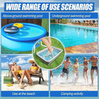 Pool Foot Bath Tray for Swimming Pool, Non- Slip Collapsible Foot Bath for Pool - Image 6