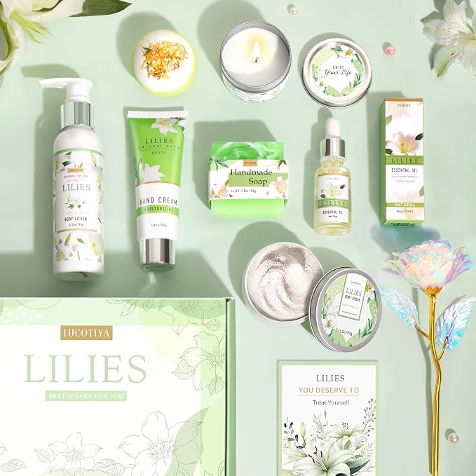 Gifts for Women, Birthday Gifts for Women, Lilies Self Care Set, Christmas - Image 2