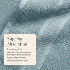 Springtree Home Luxury Bamboo Rayon Bath Towel Set of 4 | 35% Bamboo Rayon - Image 5