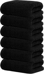 Tens Towels Pack of 6 Hand Towels, 100% Cotton, Lighter Weight, Quick to Dry by TensTowels