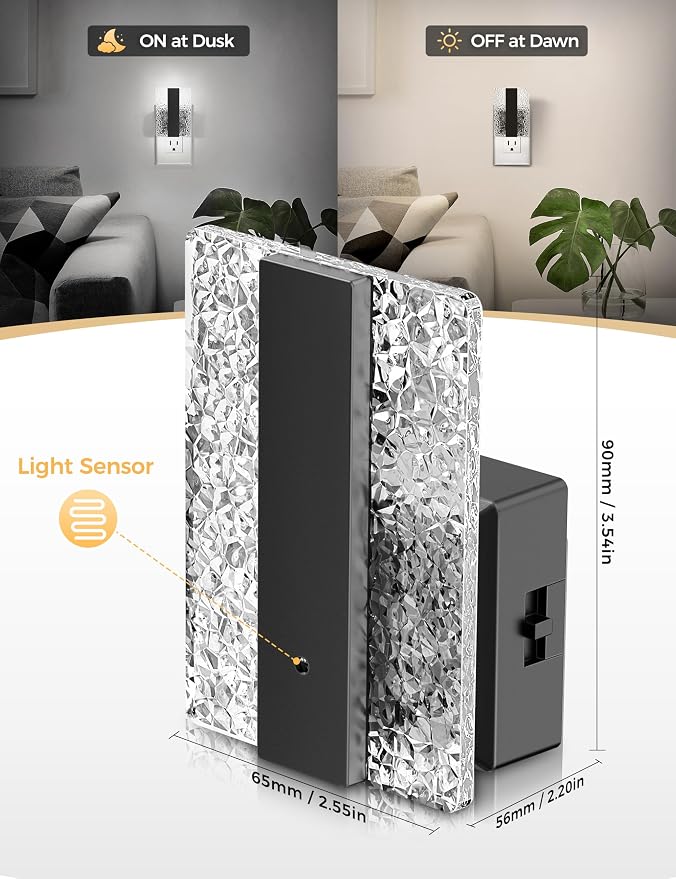 DORESshop LED Night Lights Plug Into Wall, Decorative Night Light - Image 3