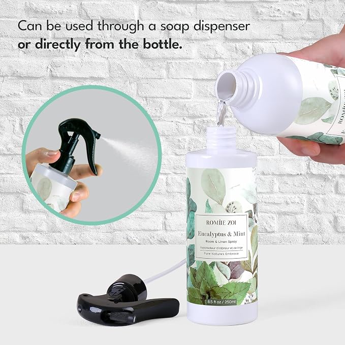 ROMIIE ZOI Eucalyptus Mint Room Spray Refill - 500ml / 16.8 Fl Oz - Soothing - Image 3