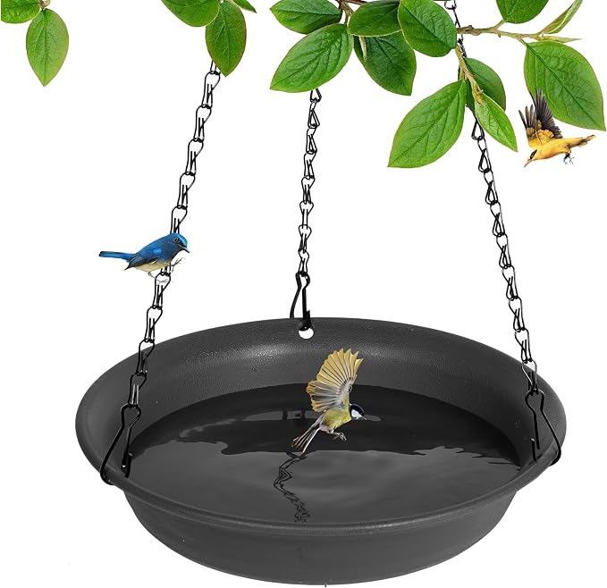 VUWEZ Hanging Bird Bath, Hanging Bird Water Feeder by VUWEZ