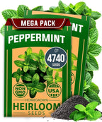 HOME GROWN Peppermint Seeds 2 Pack 4, 740 Heirloom Mint Seeds by HOMEGROWN