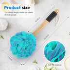 Loofah on a Stick PE Soft Mesh Luffa - Image 2