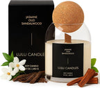 Lulu Candles | Jasmine, Oud & Sandalwood | Luxury Scented Soy Jar Candle | Hand by LULUCANDLES