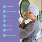 Turbie Twist 2-Pack Microfiber Hair Towel - Image 2