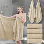 4 Piece Extra Large Bath Towels Set 35x70 Inches by Ycosy