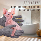 Sphynx Cat Bath Glove, Carbonized Bamboo Charcoal Exfoliating Mitt - Image 6