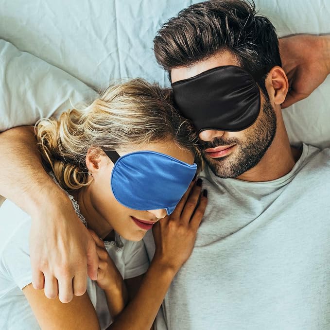 BBTO 8 Pcs Sleep Mask, Silk Eye Mask - Image 7