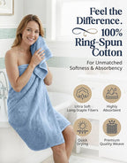 LANE LINEN 100% Cotton Bath Towels 6 Piece Set - Image 2