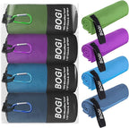 BOGI 4 Pack Microfiber Travel Sports Towel-Quick Dry Towel, Soft Lightweight by BOGI