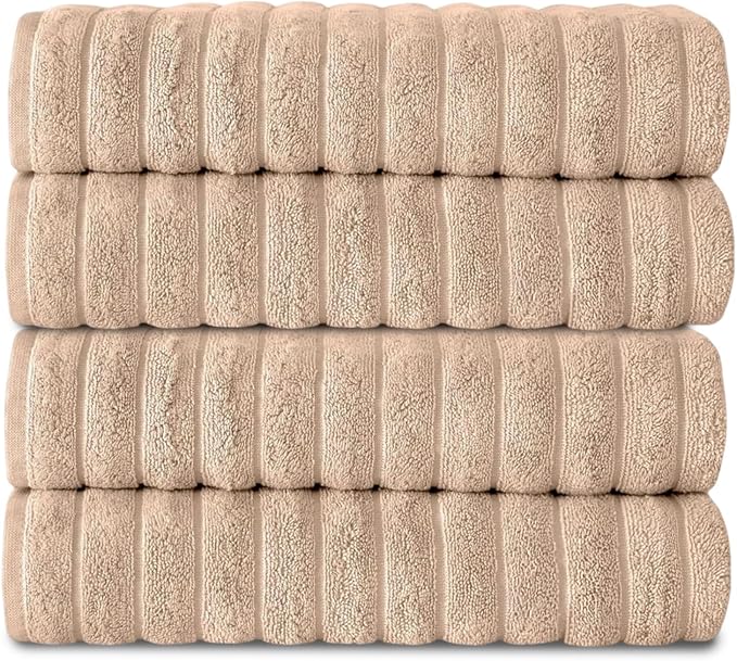 Classic Turkish Towels CTT Premium 4 Pack Bath Towels Set, Made by ClassicTurkishTowels