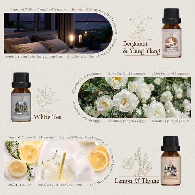 SALUBRITO Hotel Fragrance Oil Set, Luxury Essential Oil Set - Image 2