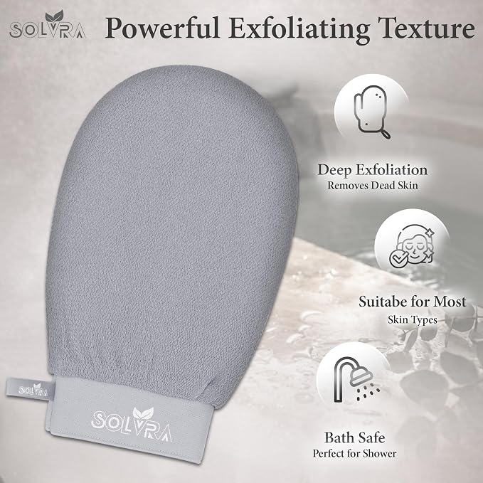 Exfoliating glove for Shower & Exfoliating body scrubber – 100% Vegan Viscose - Image 5
