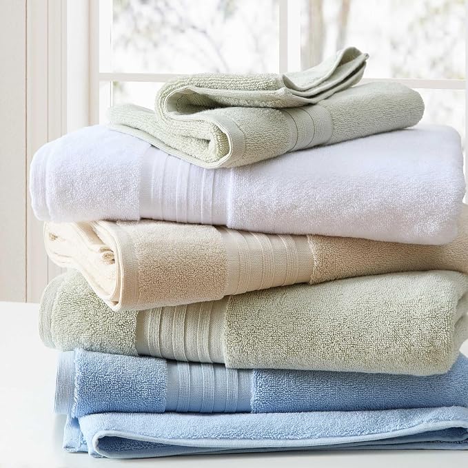 Martha Stewart - Bath Towels, Soft & Absorbent 100% Cotton Towels, Plush 700 GSM - Image 4