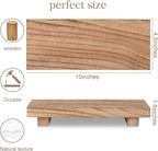 zoocatia Small Wood Tray Pedestal Stand Farmhouse Bathroom Decor Decorative - Image 5
