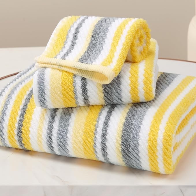 Bath Towels with Hanging Loops, Quick Dry, Absorb & Lightweight, 1 Bath 28"x52" by VOOVAMOVAS
