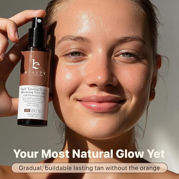 Bronzing Face Tanner Spray Mist, Sunless Face Tanning Water, USA Made - Image 6