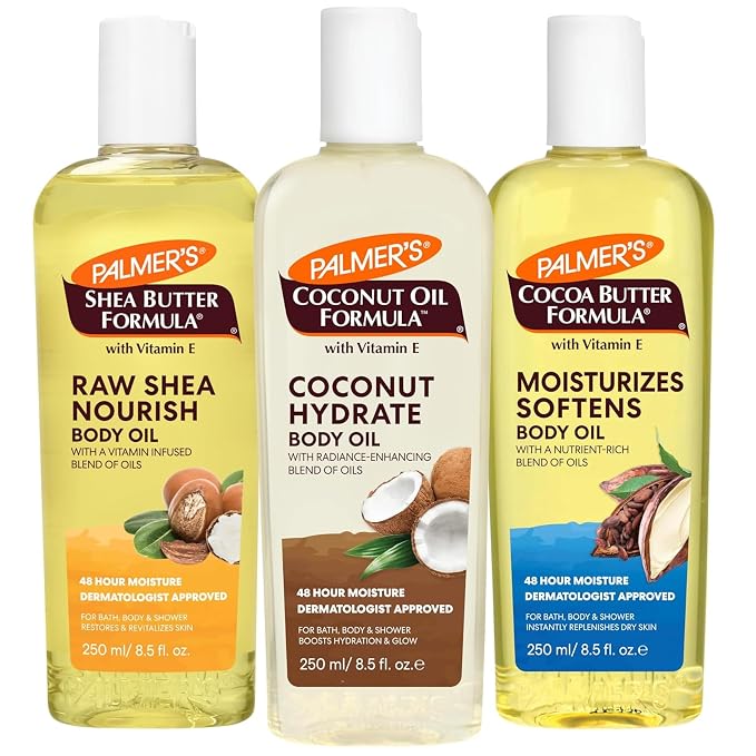 Palmer's Body Oil Variety Pack, Cocoa Butter, and Shea, Dermatologist Approved by Palmers