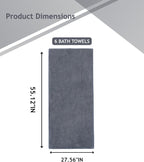 sakano 6-Piece Microfiber Bath Towel Set - Image 2