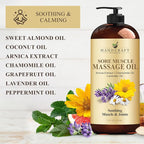 Handcraft Blends Sore Muscle Massage Oil 8 Fl Oz - Image 7