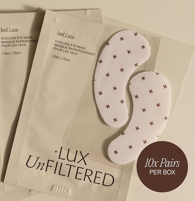 + Lux Unfiltered Iced Latte Cooling Under Eye Patches - Image 5