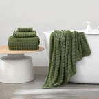 KBY Bath Towels Set 6 Piece 40x80 Inches，2 Extra Large Bath Sheets 2 Hand - Image 2