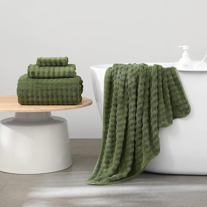 KBY Bath Towels Set 6 Piece 40x80 Inches，2 Extra Large Bath Sheets 2 Hand - Image 2