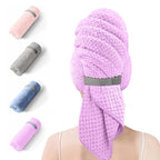 Microfiber Hair Towel Wrap for Women, Quick-Dry Turban, Ultra Absorbent & by Netcken