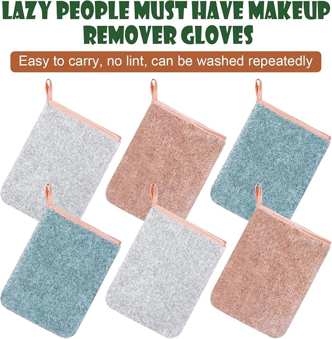 PHOGARY 6 Pack Microfiber Body Wash Mitts, 6×8 Inch Super Absorbent & Soft Face - Image 5