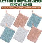 PHOGARY 6 Pack Microfiber Body Wash Mitts, 6×8 Inch Super Absorbent & Soft Face - Image 5