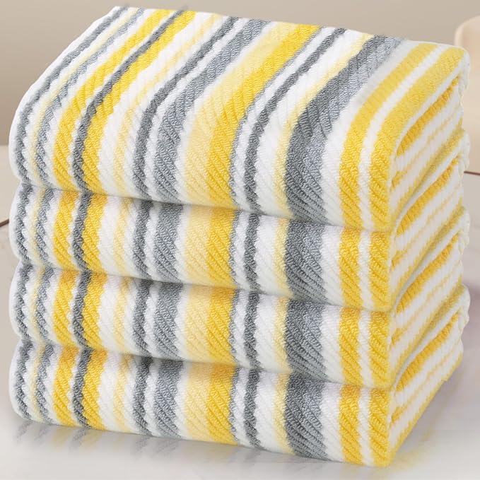 Quick Dry Bath Towels for Bathroom, 4 Pack 28"x52" by VOOVAMOVAS