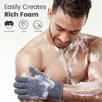 Yiclick Heavy Exfoliating Gloves 4Pcs, Exfoliating Mitts, Body Scrubber - Image 4