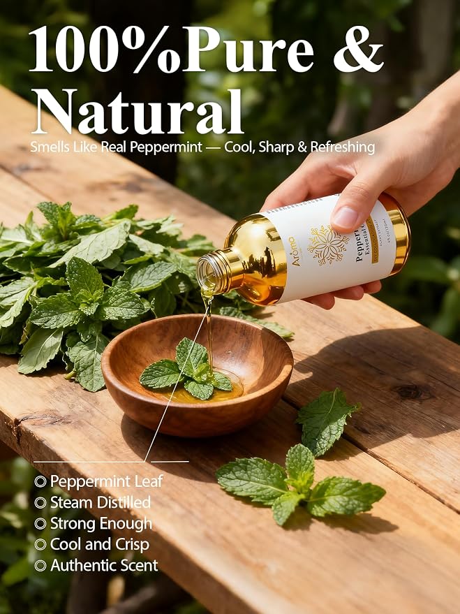 100% Pure Peppermint Oil 4 fl oz Peppermint Essential Oil - Image 2