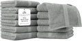 100% Cotton Wash Cloth for face & Body Set of 12, Sustainable, Highly Absorbent by VillaCelestia