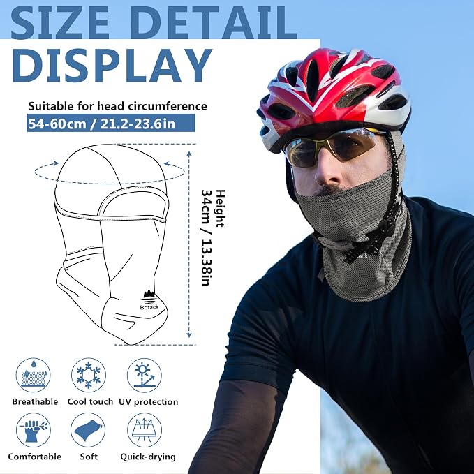 Balaclava Face Mask Sun UV Protection Breathable Full Head Mask - Image 6