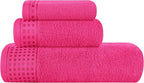 GLAMBURG Ultra Soft 3 Pack Cotton Towel Set, Contains a Bath Towel 28x55 inch by GLAMBURG