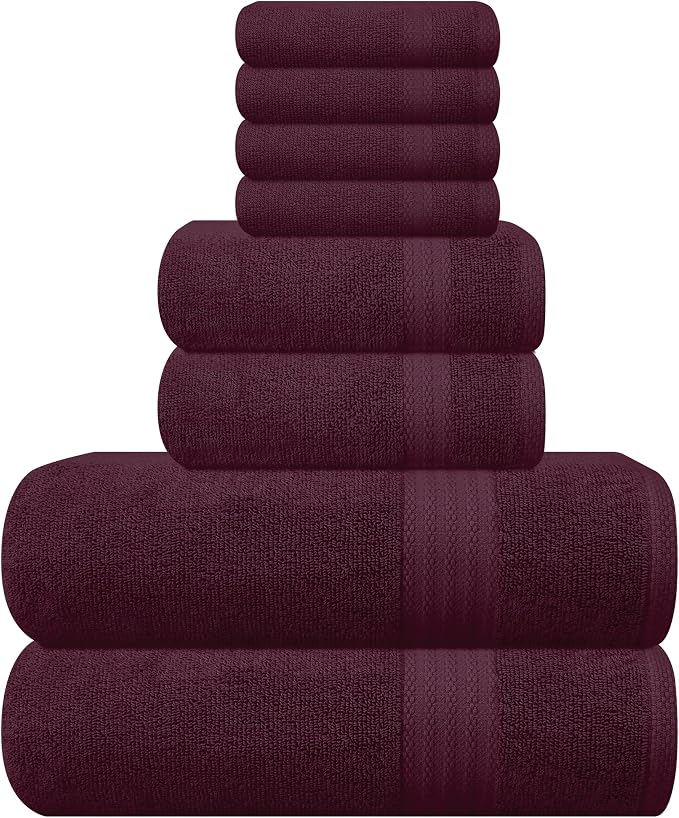 GLAMBURG Ultra Soft 8-Piece Towel Set by GLAMBURG