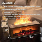 TMEHM Fireplace Flame Air Diffuser Humidifier, 7 Colors Aromatherapy Essential - Image 2