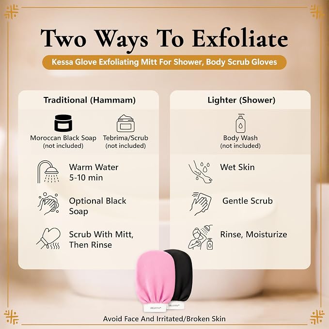 Moroccan Exfoliating Glove for Shower - Image 4