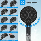 Hibbent All Metal High Pressure Rainfall 10'' Shower Head, CUPC Certified - Image 5