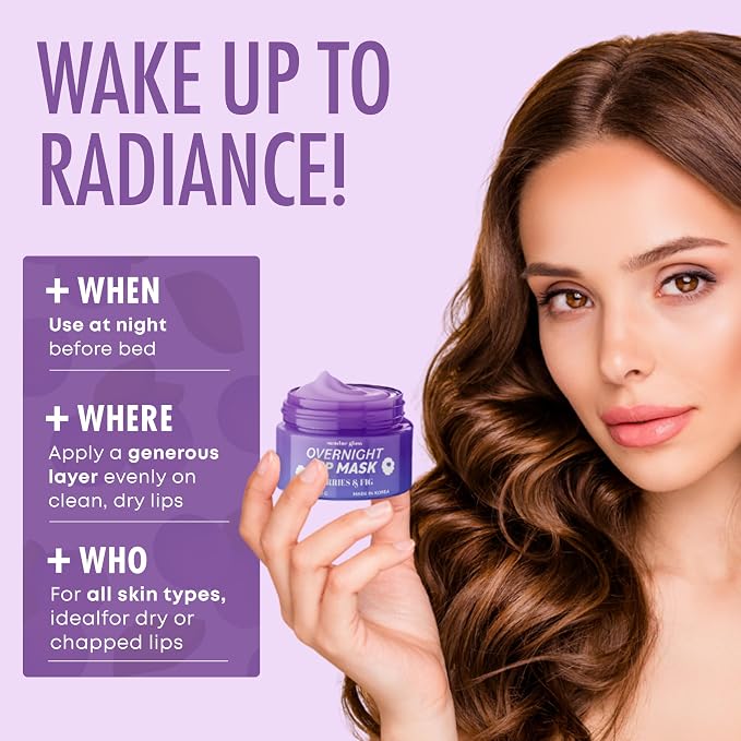 Lip Mask with Berries & Fig – Overnight Lip Repair, Intense Hydration & - Image 5