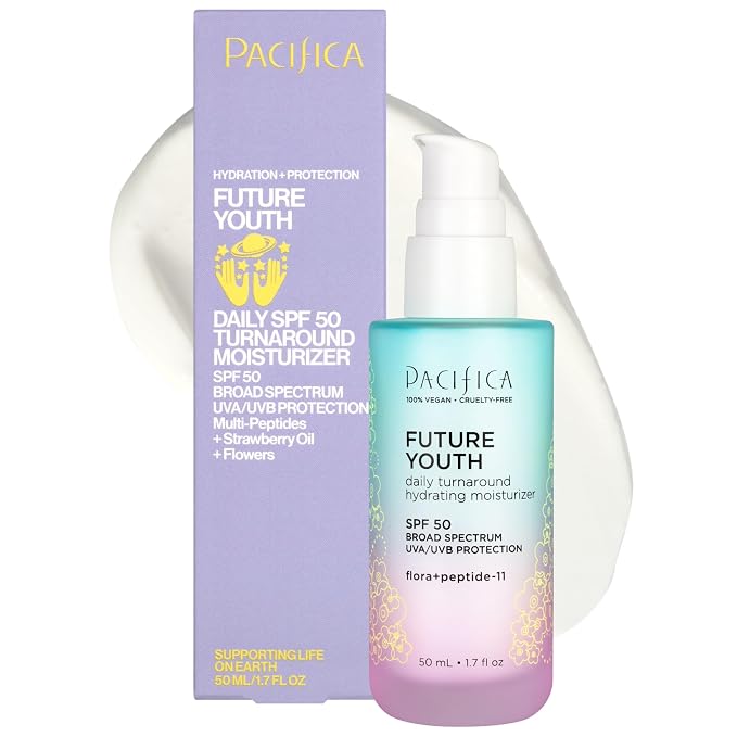 Pacifica Peptide Face Moisturizer Future Youth Daily Turnaround Hydrating by PacificaBeauty