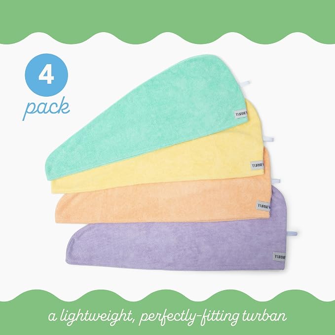 Turbie Twist 4-Pack Microfiber Hair Towel - Image 3