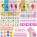80PCS Spa Party Supplies for Girls, Include Facial Masks, Lip Balm, Hand Cream by KONEUK